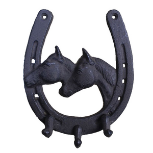 Horseshoe Cast Iron Key Holder | Wall Hook