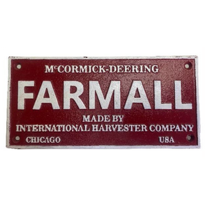 Farmall McCormick-Deering Sign - Cast Iron