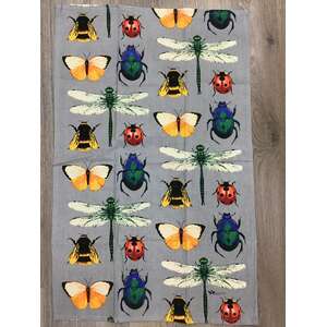 Beetles & Insects Cotton Kitchen Tea Towel