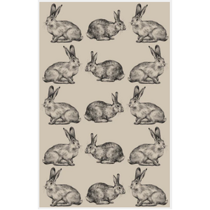 Rabbit Hares 100% Cotton Kitchen Tea Towel