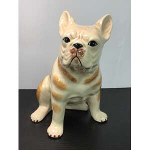 French Bulldog Frenchie Dog Money Box | Ceramic | Hand Painted | 20 cm Tall
