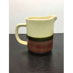 RETRO Striped Stoneware Creamer Jug | Made in Japan | 10 cm Tall