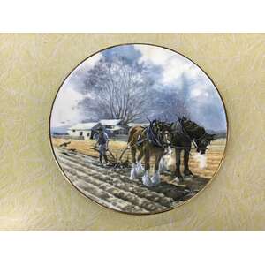 Royal Grafton Bone China Display Plate | Working Horses No 1 | 19.3 cm Diameter