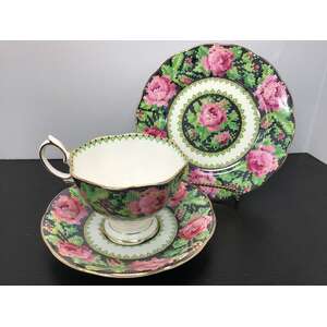 Royal Albert Needle Point Tea Cup Trio