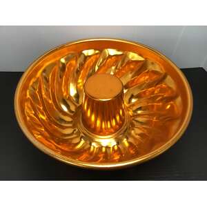 VINTAGE Anodised Aluminium Jelly Mould or Cake Tin | Orange