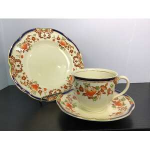 Art Noveau Imbros Wood & Sons Tea Cup Trio 