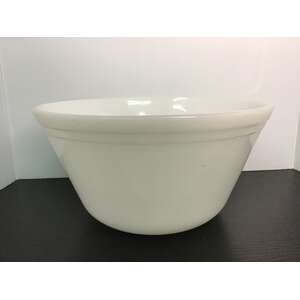 VINTAGE Milk Glass Mixing Bowl | Federal USA | 23 cm Diameter