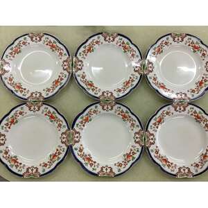 Art Noveau Imbros Wood & Sons Dinner Plates x 6 | 25 cm Diameter