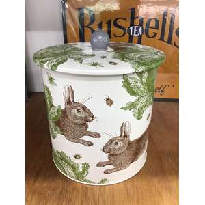 Thornback & Peel Biscuit Barrel Tin | Elite Tins | Rabbit & Cabbage