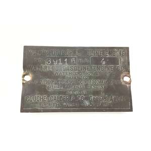 VINTAGE Southern Cross Mark AXC Brass Engine Badge Plate