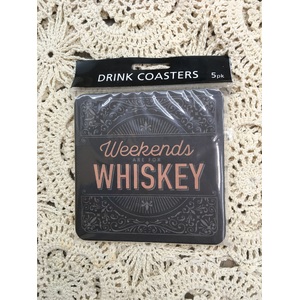 Weekends Are For Whiskey Drink Coasters - Set of 5