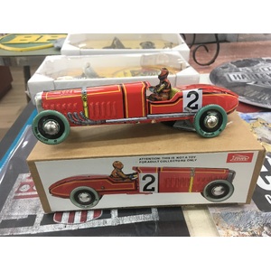 Car Tin Toy - Racing - Red - Collectable Retro