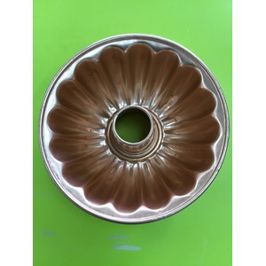 VINTAGE Anodised Aluminium Jelly Mould or Cake Tin - Peach Pink 