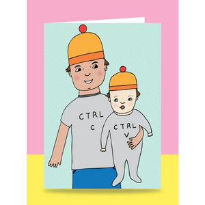 Computer Dad Father's Day Card | Able And Game