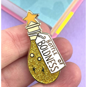 Bottle Of Boldness Lapel Pin - Jubly-Umph Originals