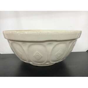 VINTAGE Ceramic Mixing Bowl - Large - 27 cm Diameter - Embossed Pattern