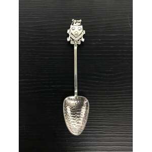 ANTIQUE James Linton Sterling Silver Teaspoon - Swan Crest - Australian 