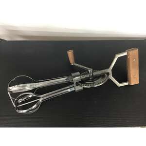 VINTAGE Propert Rotary Egg Beaters Whisk - Wooden Handle