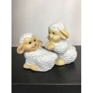 Cuddling Sheep Salt & Pepper Shakers