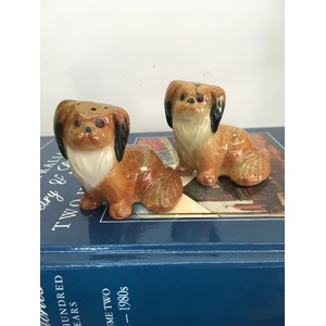 VINTAGE Darbyshire Peking Dog Salt & Pepper Shakers
