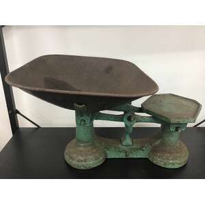 VINTAGE Cast Iron Kitchen Scales - No Weights 