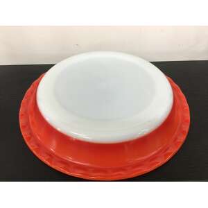 Vintage Pyrex Ovenware - Burnt Orange Pie Dish