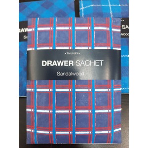 Clothing Protector Drawer Sachet | Flannel Design | Sandalwood