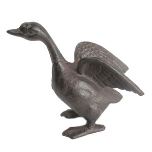 Duck Cast Iron Door Stop | Wings Out