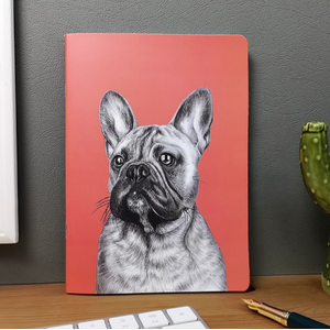 Frenchie Dog  Notebook - Beth Goodwin for Good Chap's - 60 Page Unlined