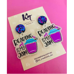 Reading is My Jam - Dangle Earrings