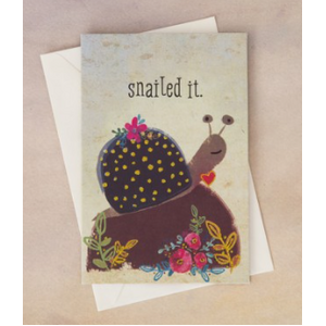 Snailed It Greeting Card