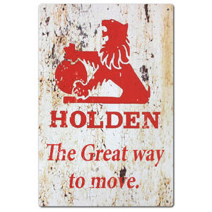 Holden The Great Way to Move -  Retro Tin Sign - 20 x 30 cm Portrait