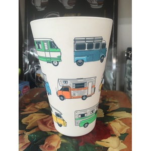 Caravan Print Cup - Camper Collection - 400 ml Bamboo Tumbler
