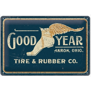 Good Year Wing Foot - Medium Tin Sign - Nostalgic Art - 20 x 30 cm