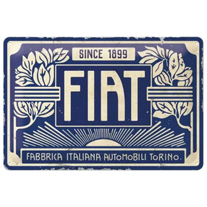 Fiat - Tin Sign - Nostalgic Art - 20 x 30 cm