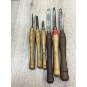 VINTAGE Robert Sorby Marples & Record | Woodturning Chisels Scrapers & Gouges | Lot of 6