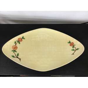 VINTAGE Braemore Pottery Rose Serving Plate 