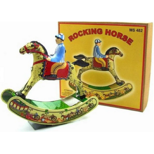 Rocking Horse Wind Up TIn Toy