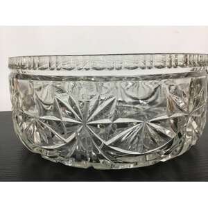 VINTAGE Pressed Glass Bowl - Large - 20 cm Diameter 