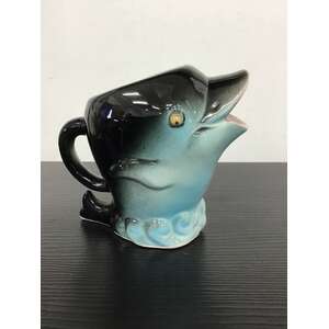 Kitsch Dolphin Creamer Jug w Googly Eyes - Japan