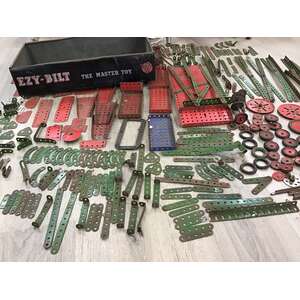 VINTAGE Ezy-Bilt Construction Toy Set - Number 8 - 100+ Parts