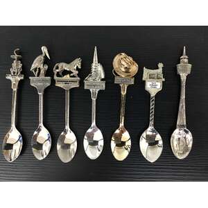VINTAGE Sundowner Randa Figural Souvenir Spoons - Lot of 7 - Australia