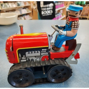 Tractor - Wind Up Tin Toy 