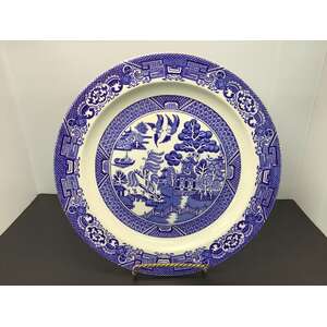 VINTAGE Woods Ware Blue Willow Dinner Plate | 25.5 cm Diameter