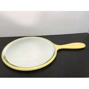 VINTAGE Xylonite Hand Mirror | Bevelled Edge | Made in England