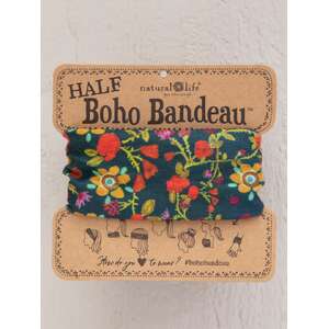 Natural Life Half Boho Bandeau | Forest Flowers | Headband Hair Scarf