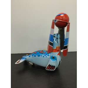 Seal w Ball Wind Up Tin Toy | Collectable Retro