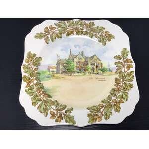 Royal Doulton Series Ware Plate | The Peacock Rowsley | Old English Inns