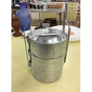 VINTAGE Aluminium Tiffin Lunchbox | 3 Layers