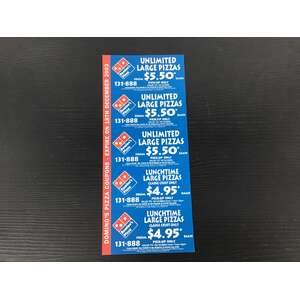 2003 Domino's Pizza Vouchers Australia 